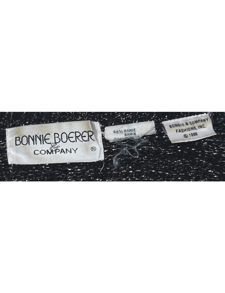 Lurex Thread Pattern Jumper - L