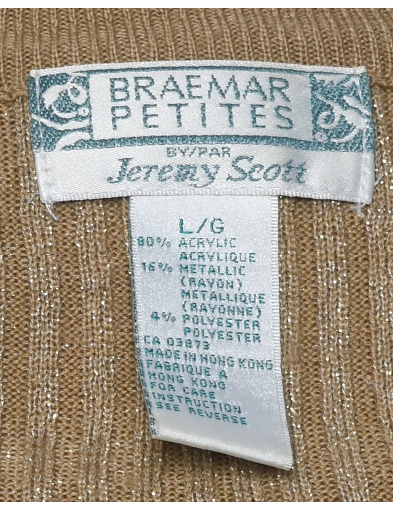 Lurex Thread Pattern Jumper - L