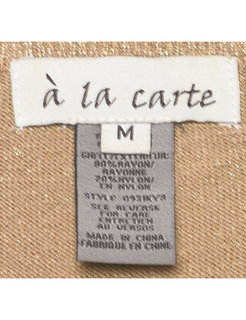 Lurex Thread Pattern Jumper - M