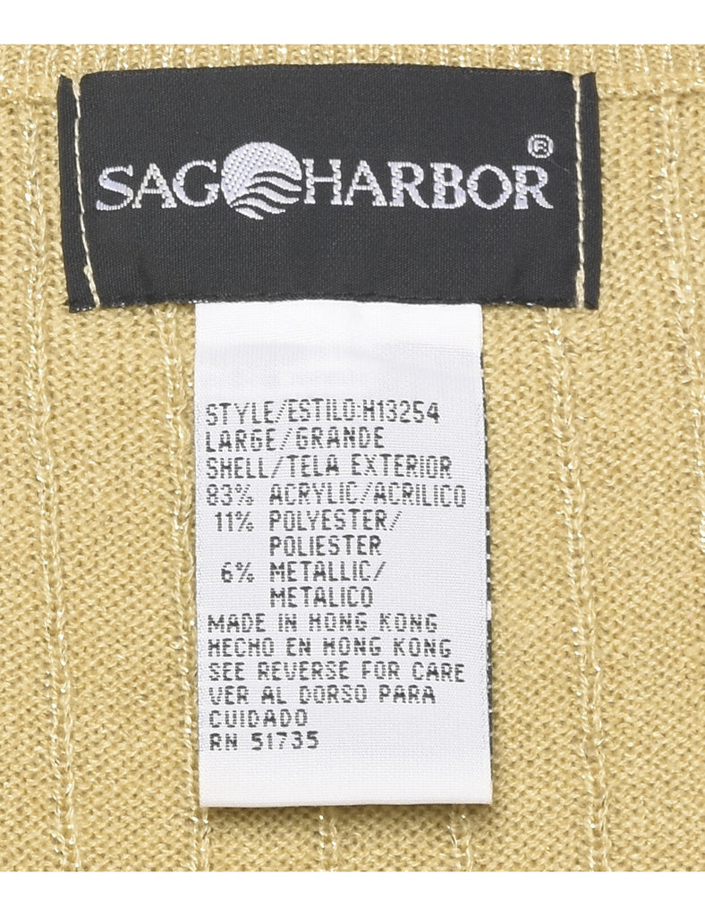 Lurex Thread Pattern Jumper - L