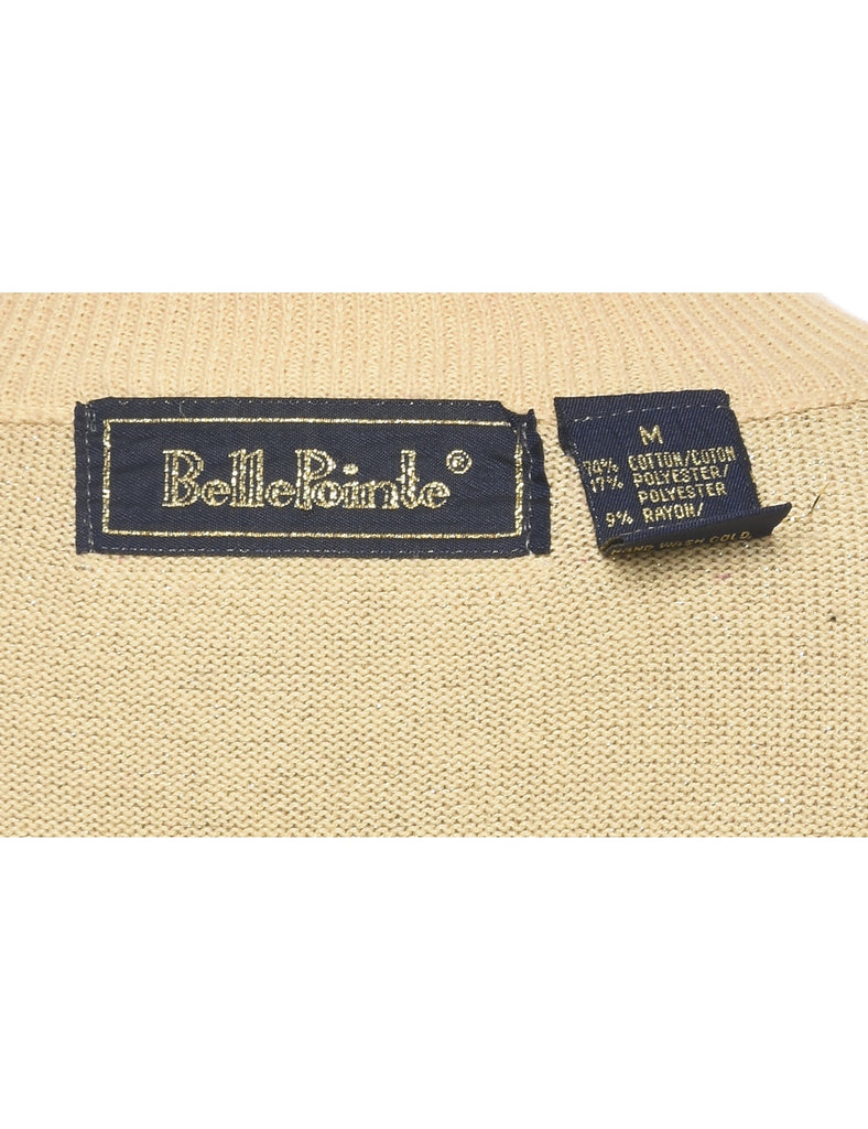 Lurex Thread Pattern Jumper - M