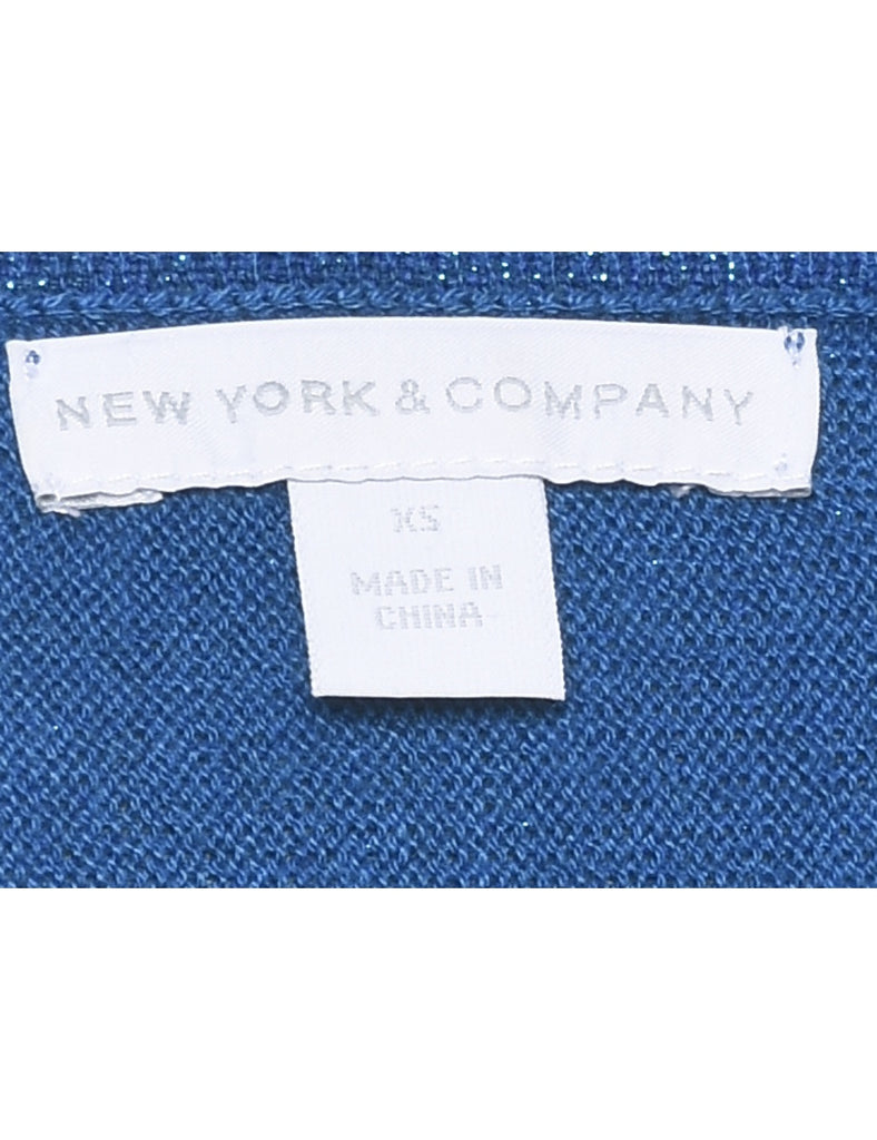 Lurex Thread Pattern Jumper - XS