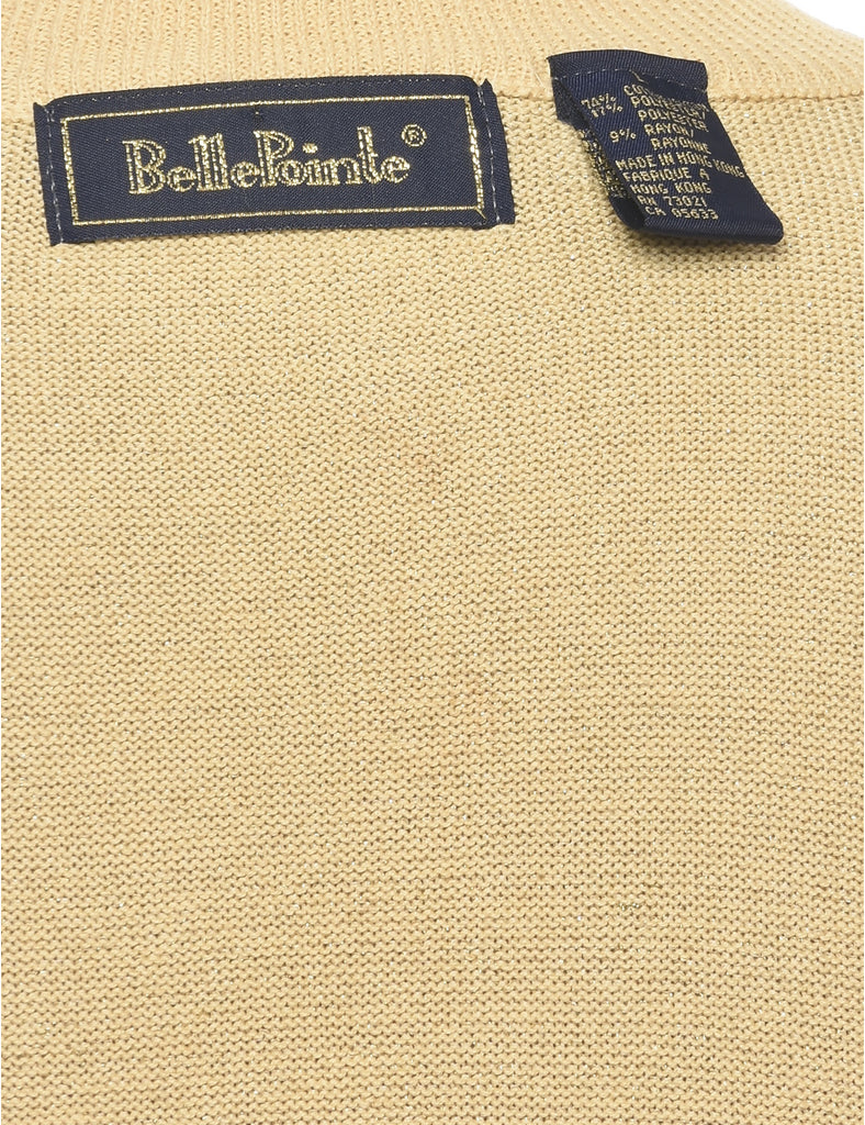 Lurex Thread Pattern Jumper - L