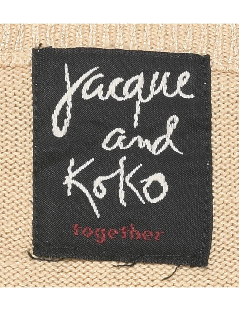 Lurex Thread Pattern Jumper - XL