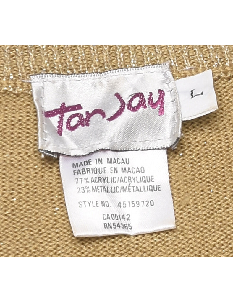 Lurex Thread Pattern Jumper - L