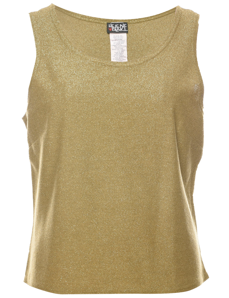 Lurex Thread Pattern Vest - L