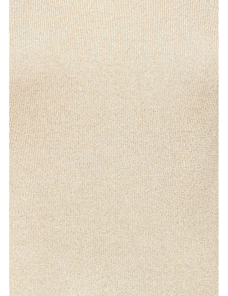 Lurex Thread Pattern Vest - S