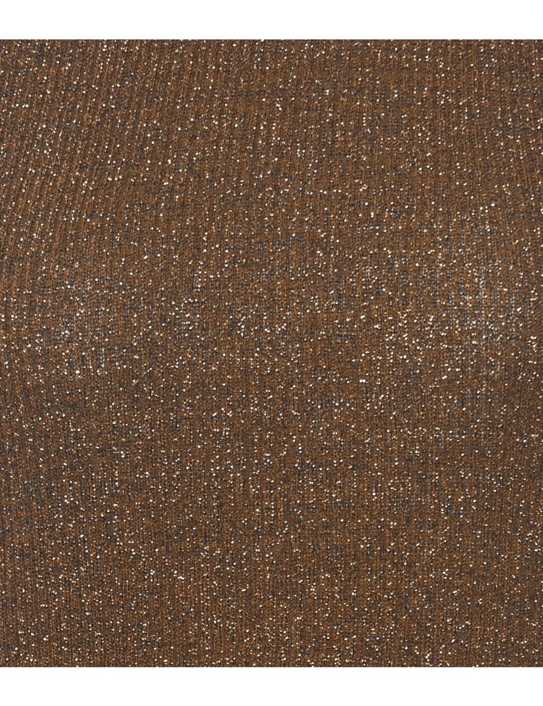 Lurex Thread Pattern Vest - XS