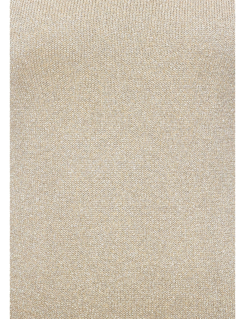 Lurex Thread Pattern Vest - S