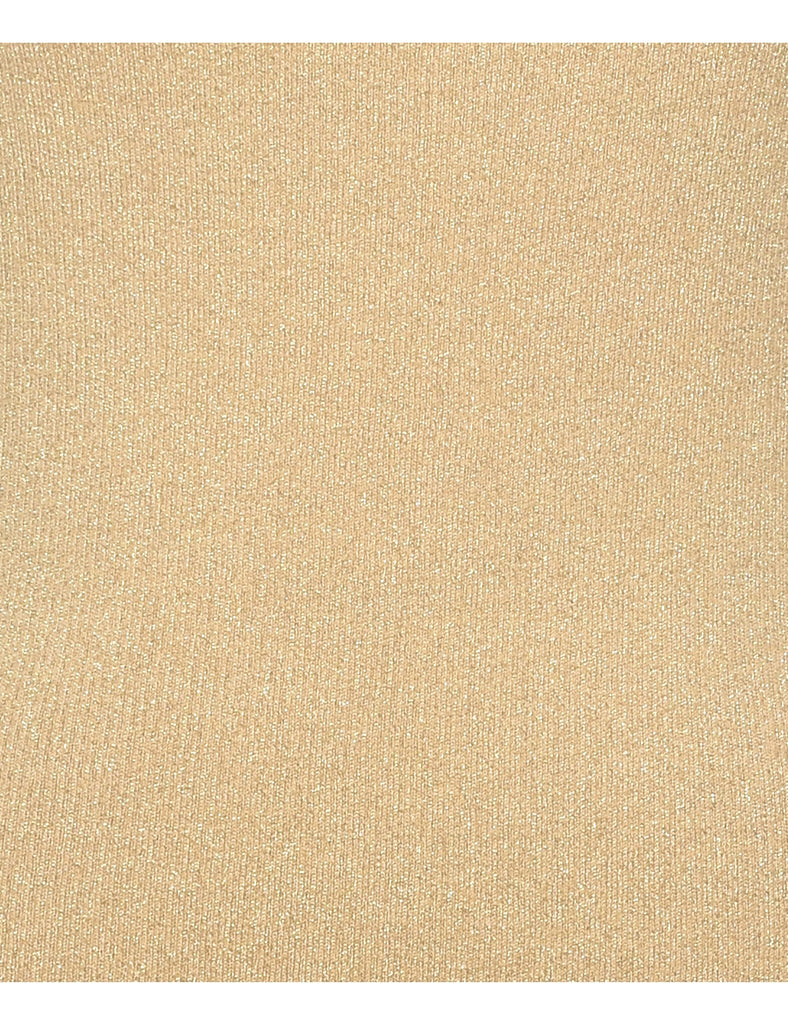 Lurex Thread Pattern Vest - L