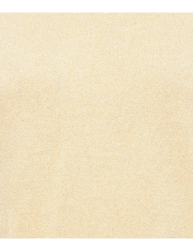 Lurex Thread Pattern Vest - L