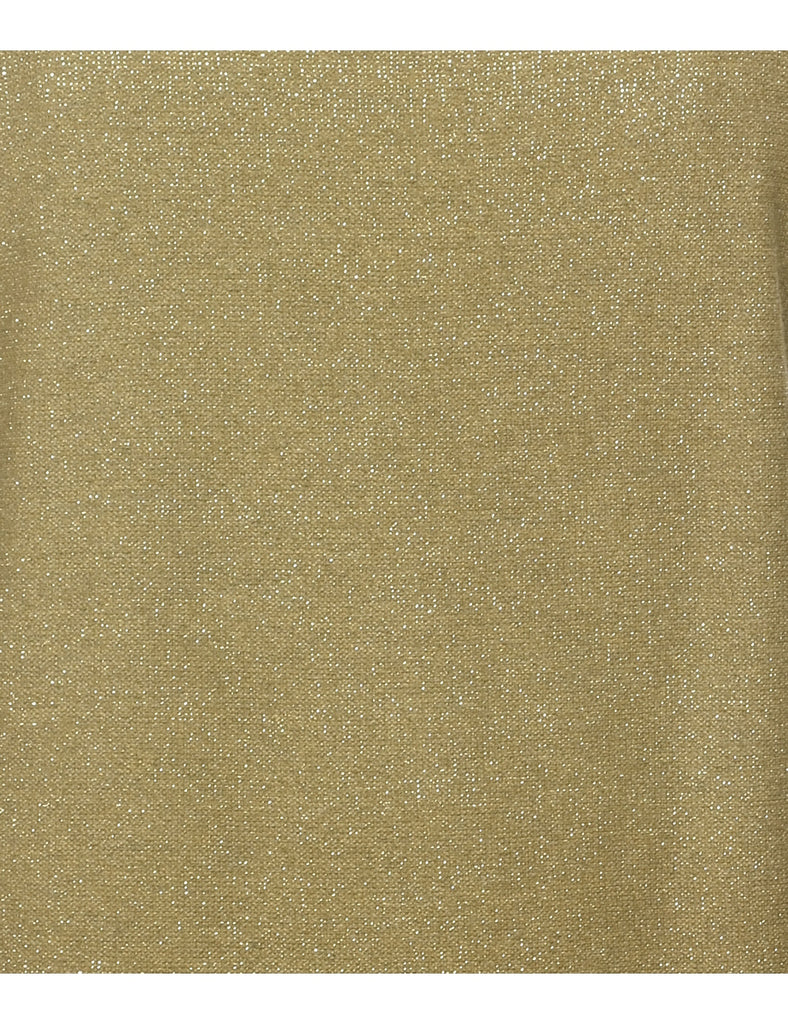 Lurex Thread Pattern Vest - L