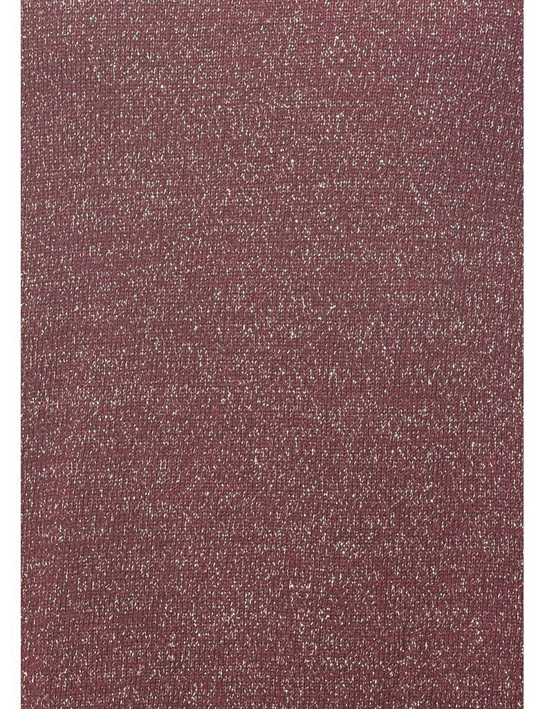 Lurex Thread Pattern Vest - L