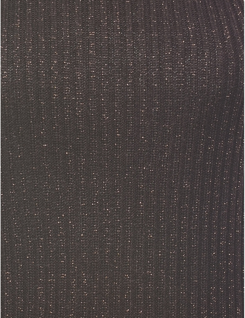 Lurex Thread Pattern Vest - XS