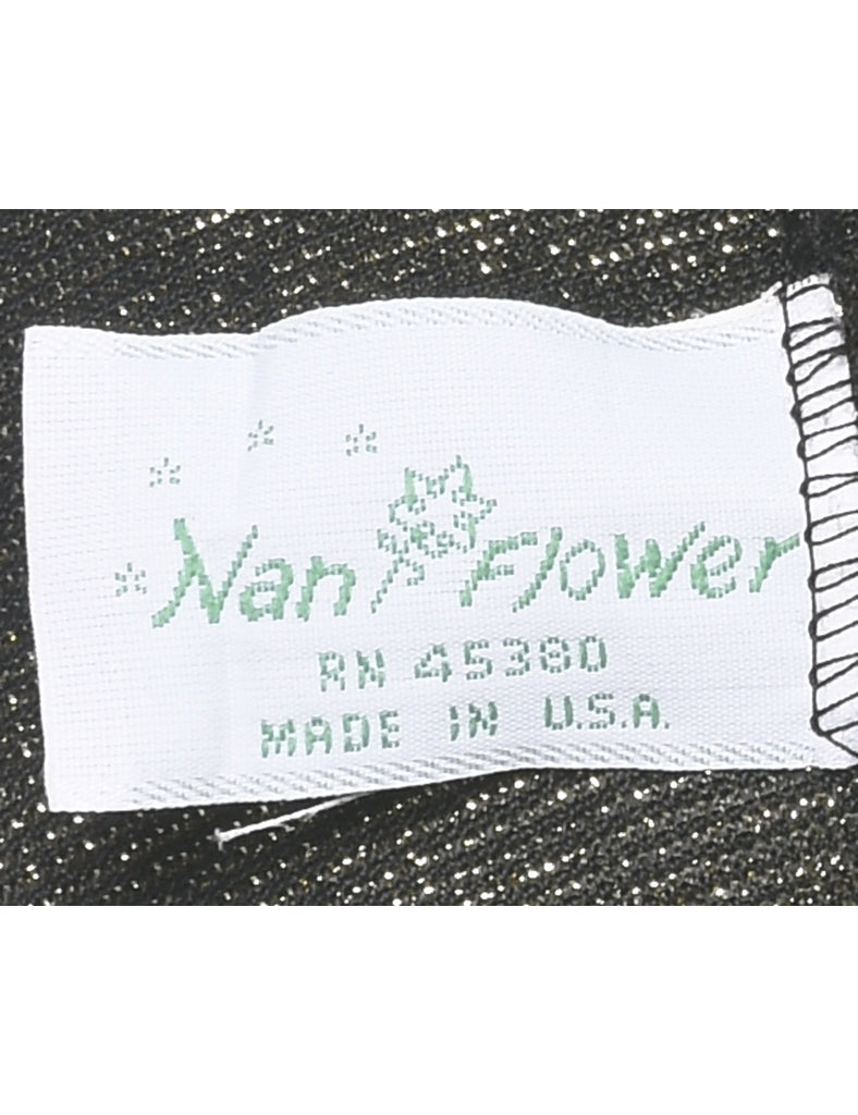 Lurex Thread Pattern Vest - L