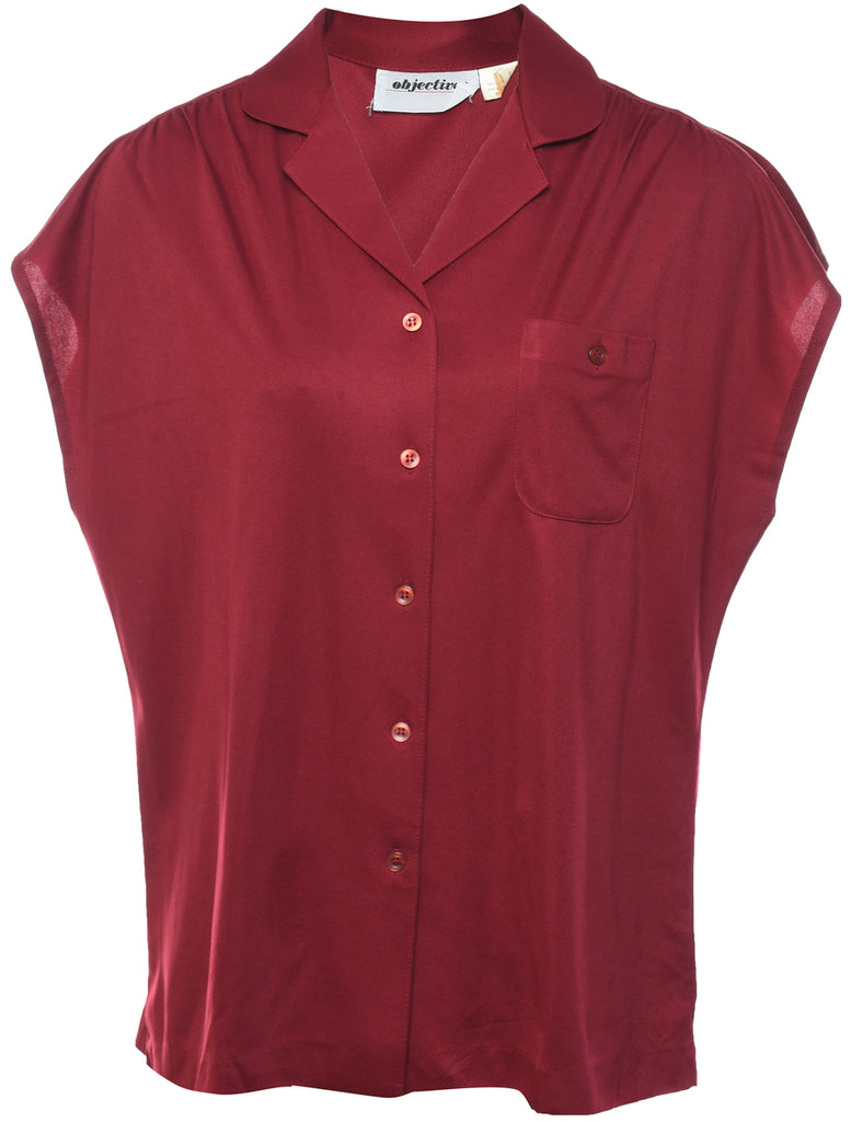 Maroon Blouse - L