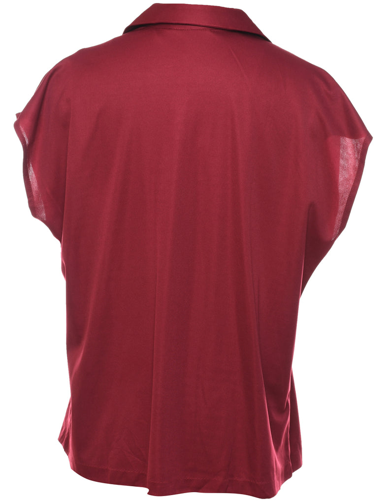 Maroon Blouse - L