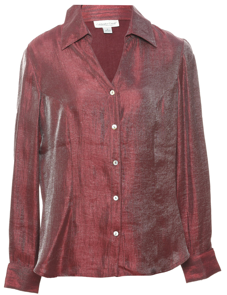 Maroon Evening Blouse - S