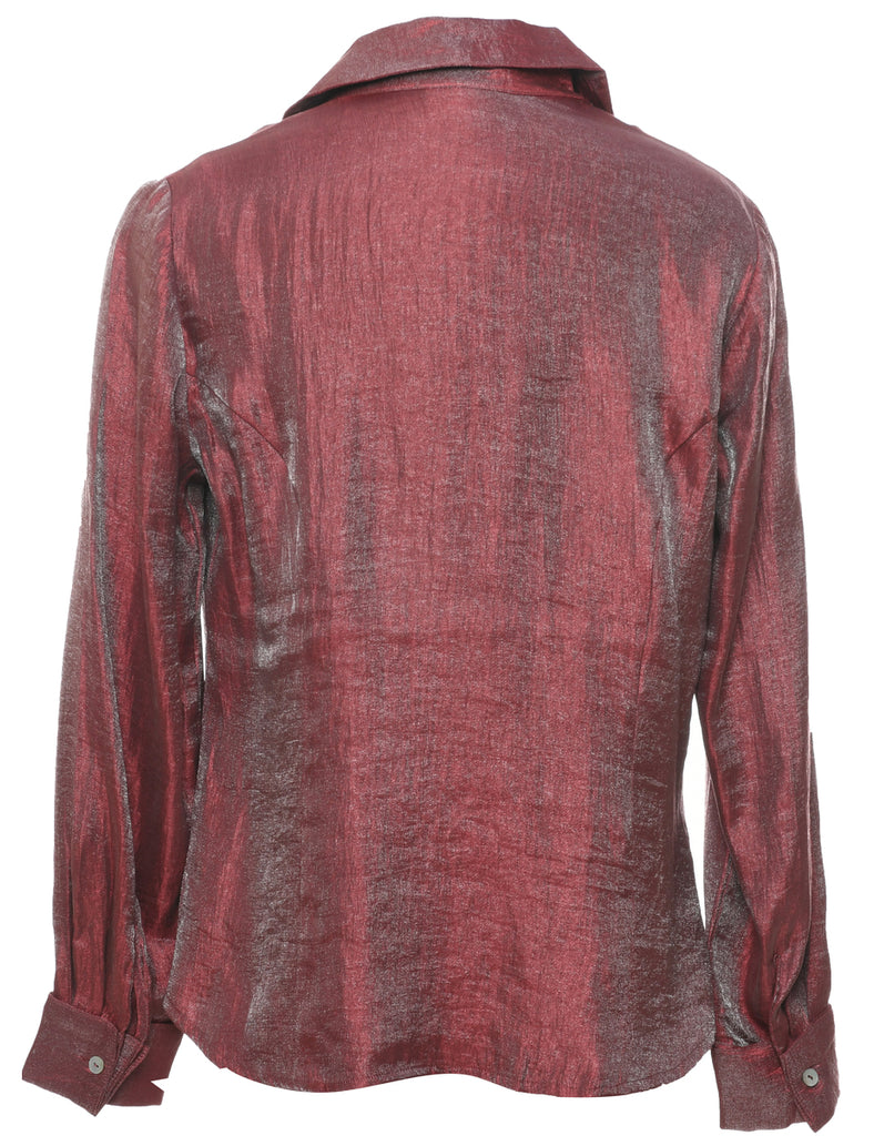 Maroon Evening Blouse - S
