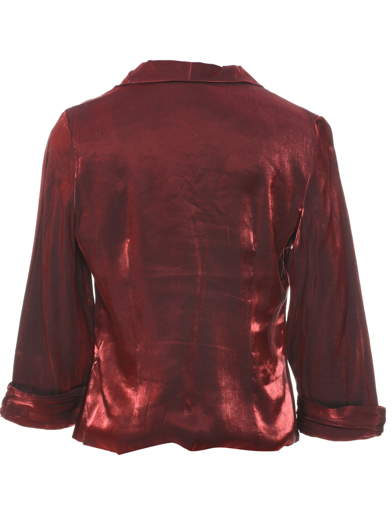 Maroon Evening Blouse - M