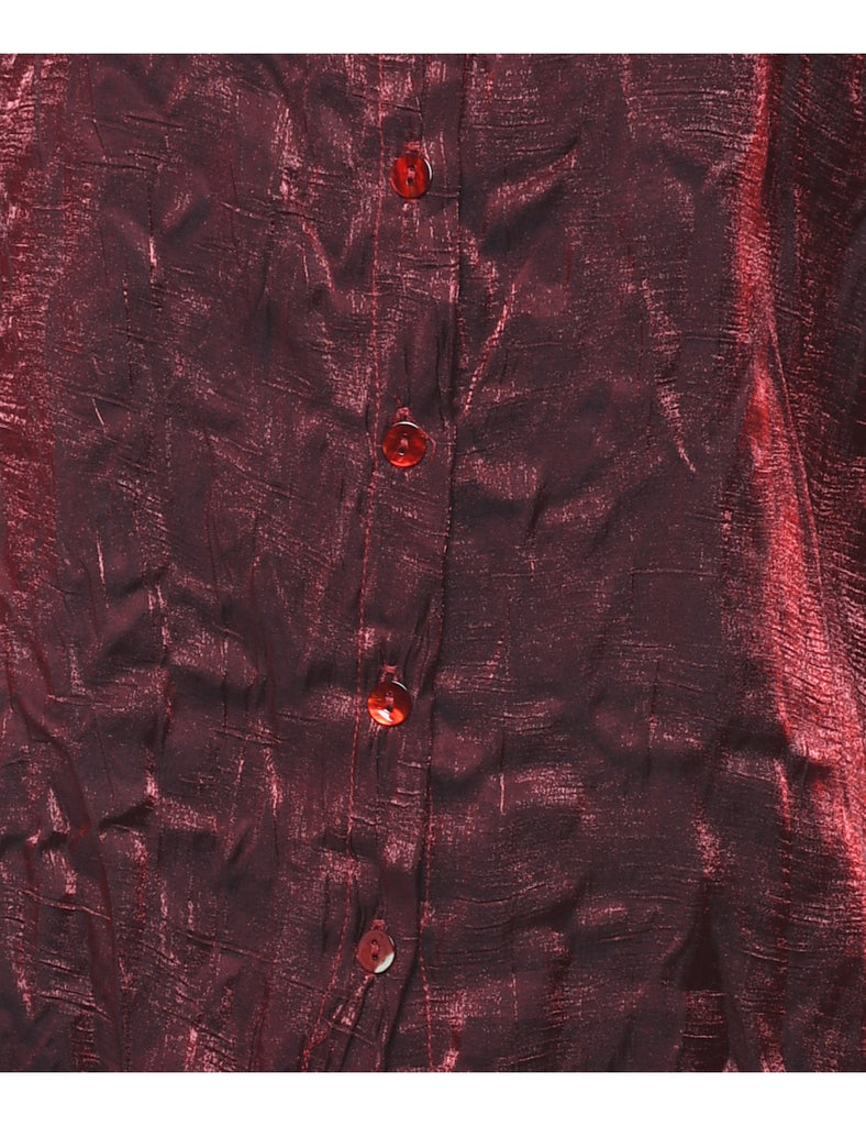 Maroon Evening Blouse - M