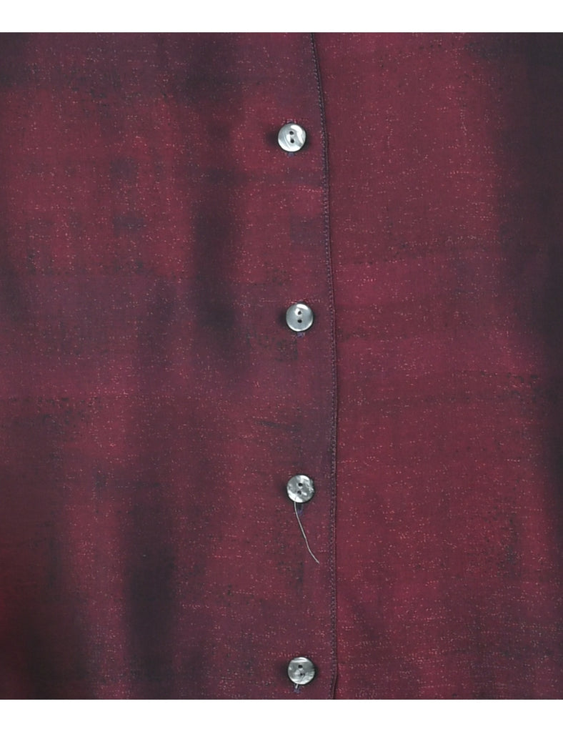 Maroon Evening Blouse - L