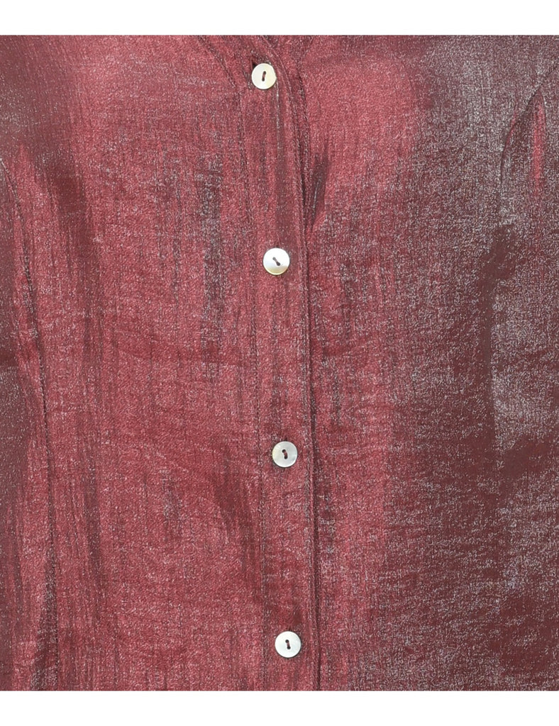Maroon Evening Blouse - S