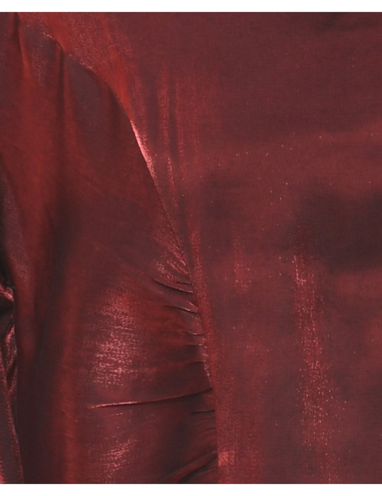 Maroon Evening Blouse - M