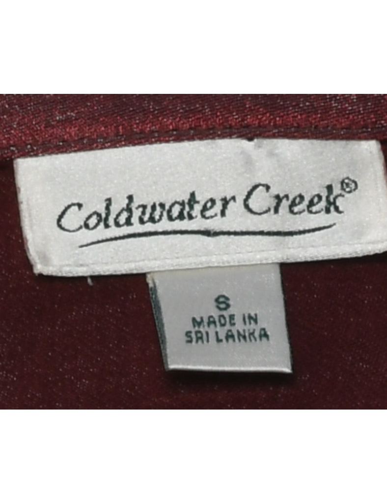 Maroon Evening Blouse - S