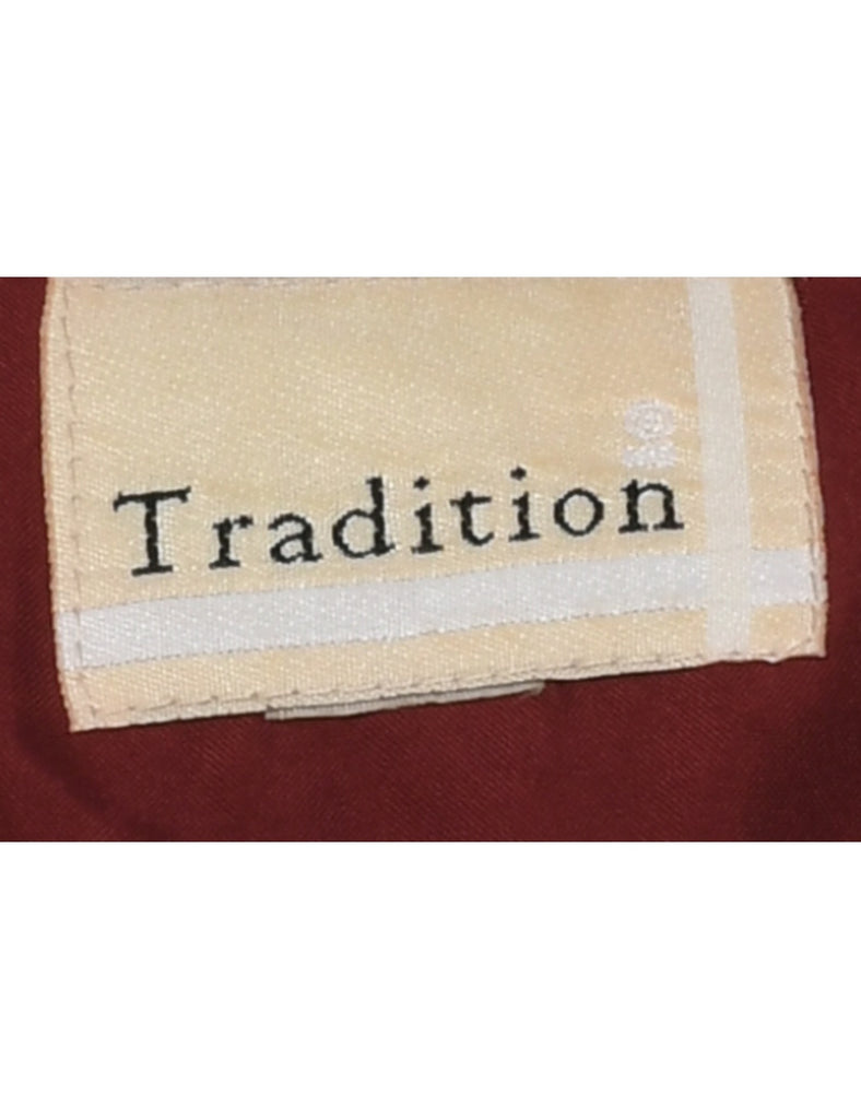 Maroon Evening Blouse - M