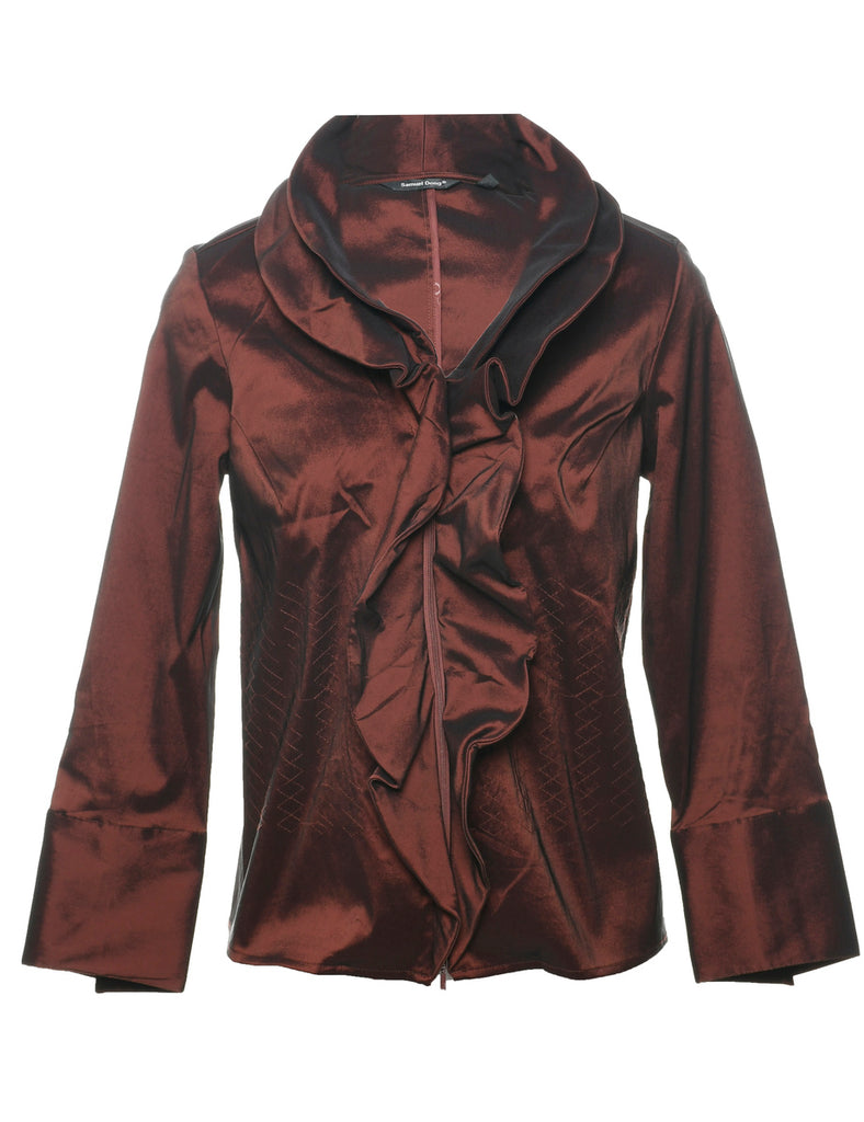 Maroon Evening Jacket - S