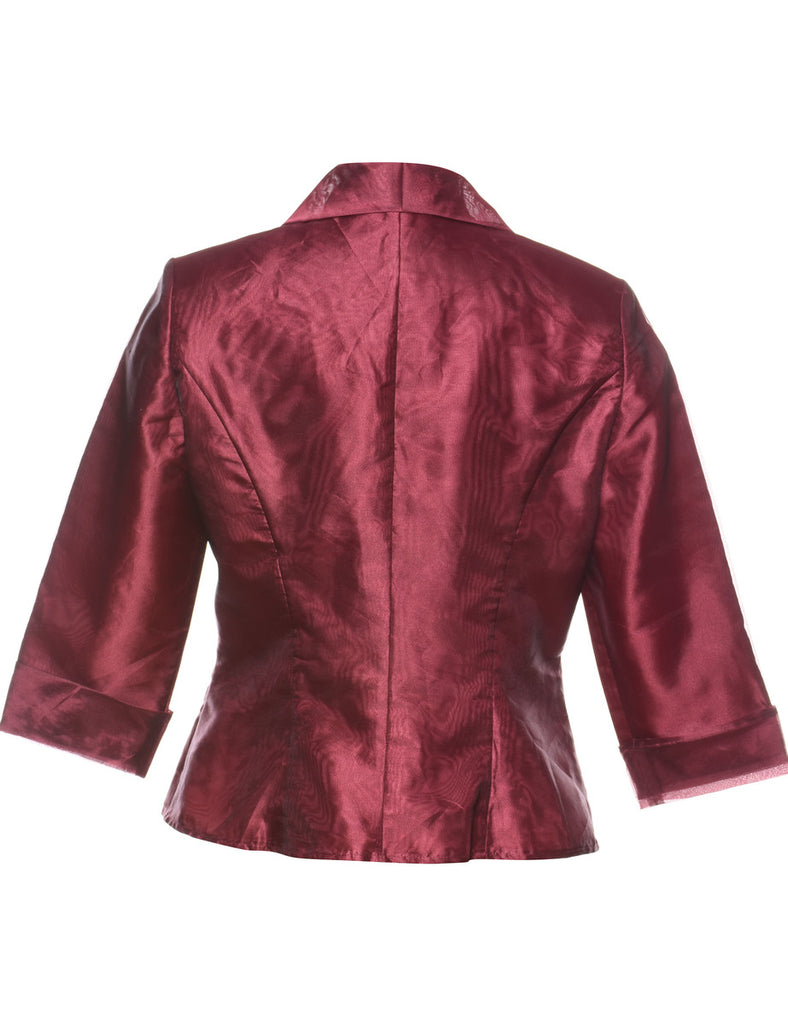 Maroon Evening Jacket - M