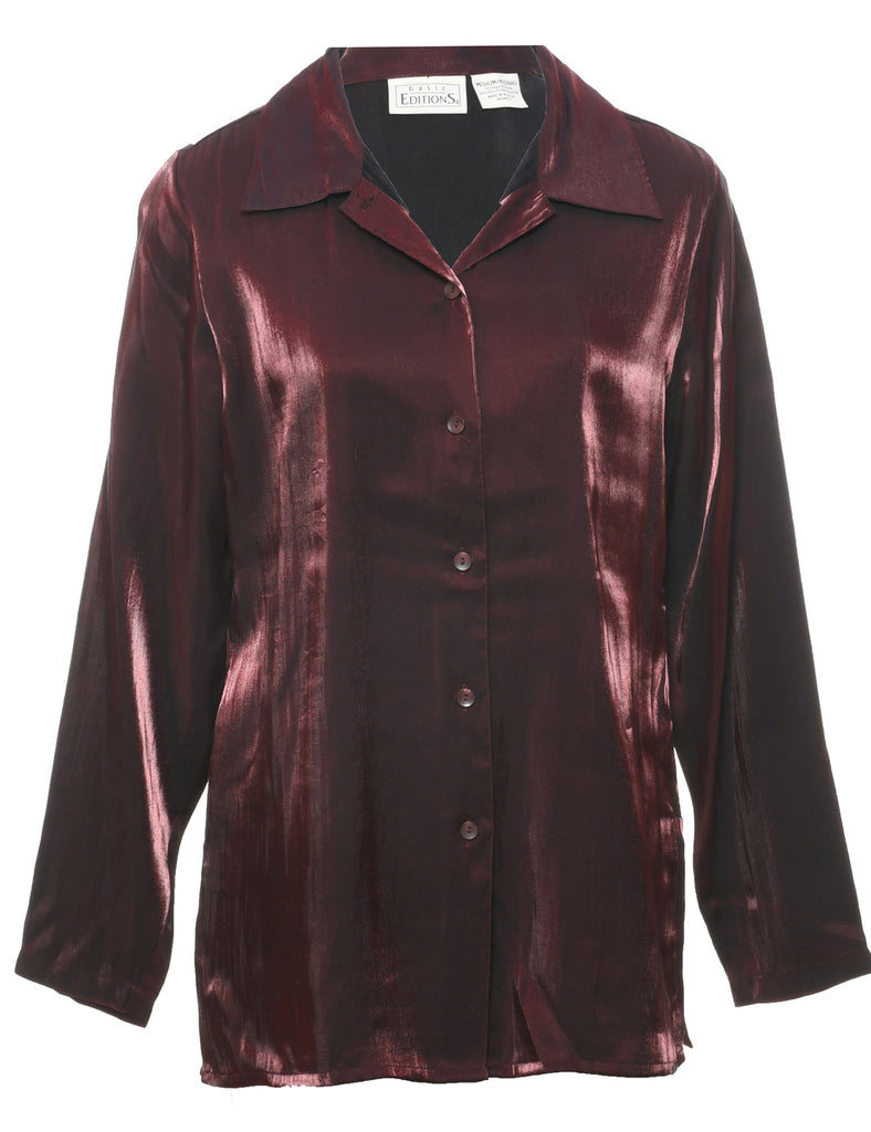 Maroon Evening Shirt - M