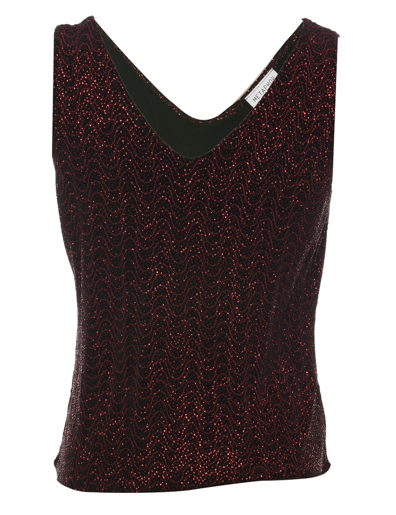 Maroon Evening Top - XL