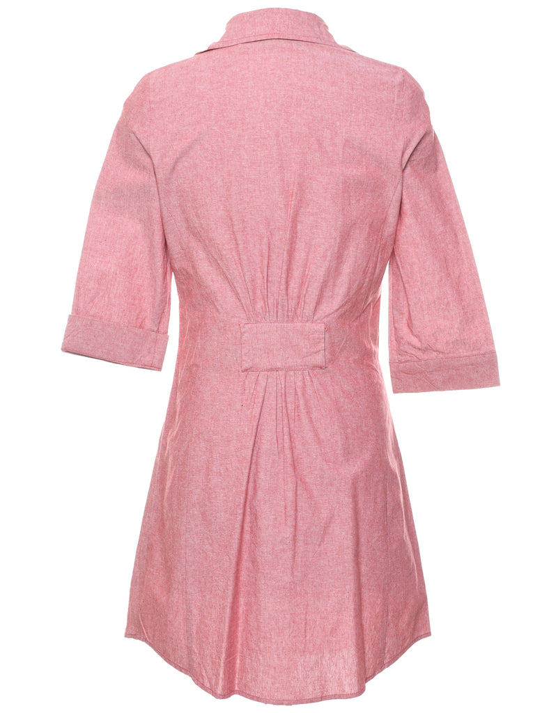 Maroon Shirt Dress - S