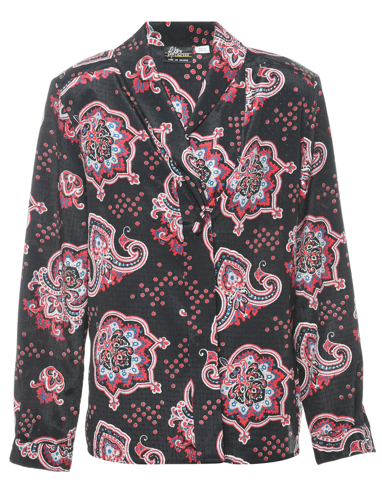 Medallion Print Blouse - L