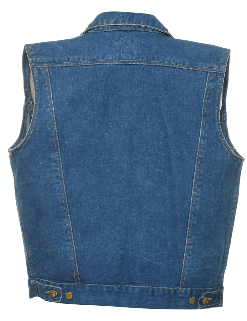 Medium Wash 1990s Denim Vest - M