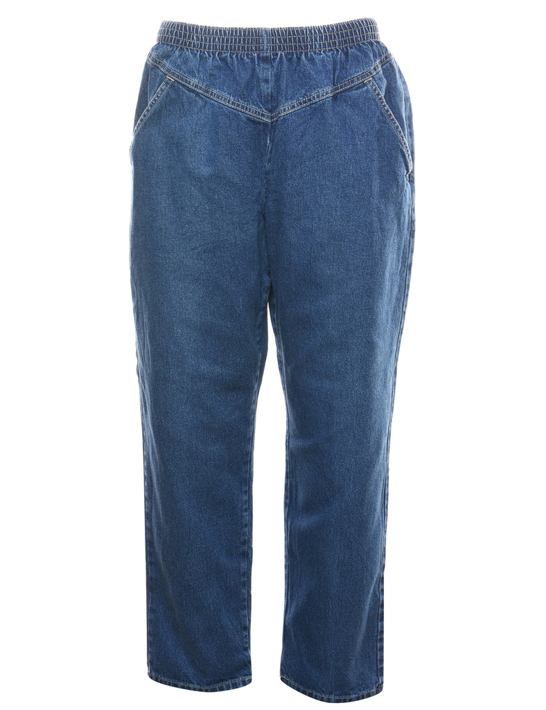 Medium Wash Casual Denim Trousers - W30 L28