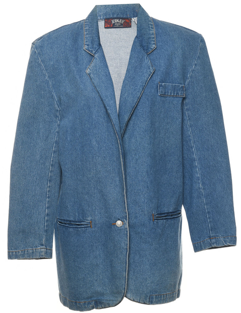 Medium Wash Classic Denim Jacket - M