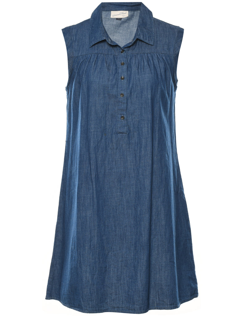 Medium Wash Denim Dress - S