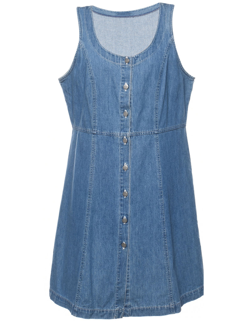 Medium Wash Denim Dress - M