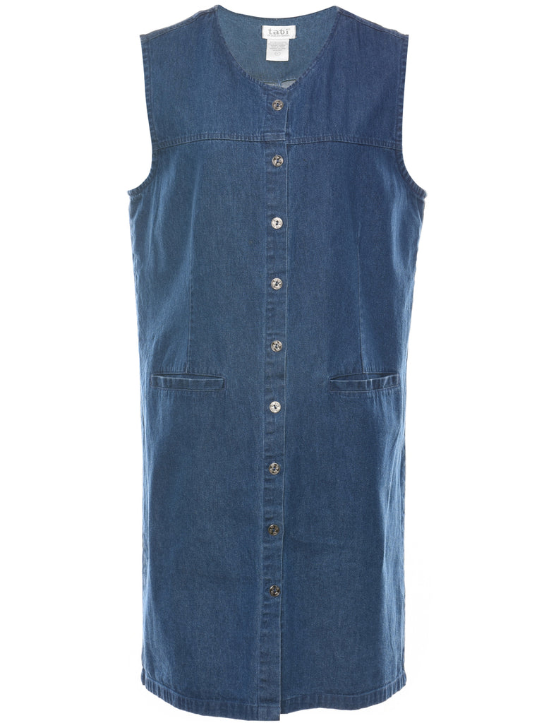 Medium Wash Denim Dress - M