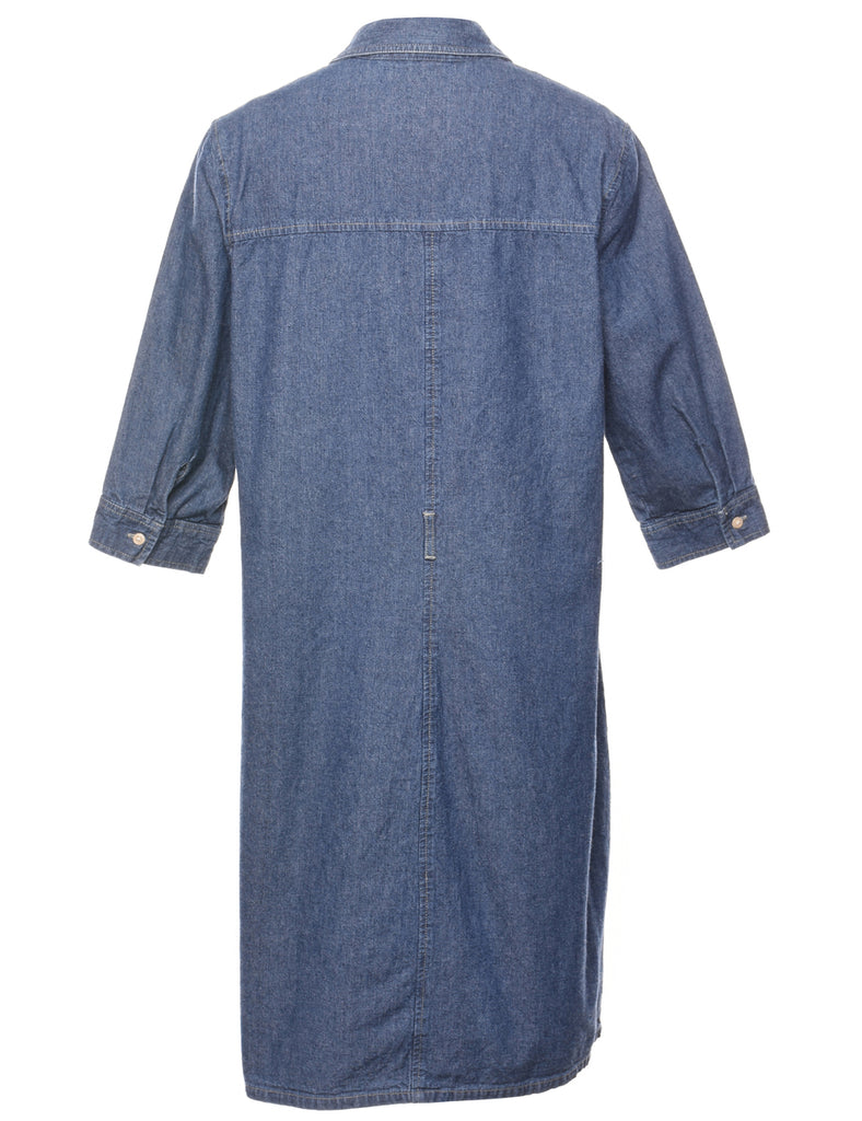 Medium Wash Denim Dress - L