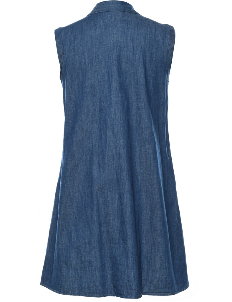 Medium Wash Denim Dress - S