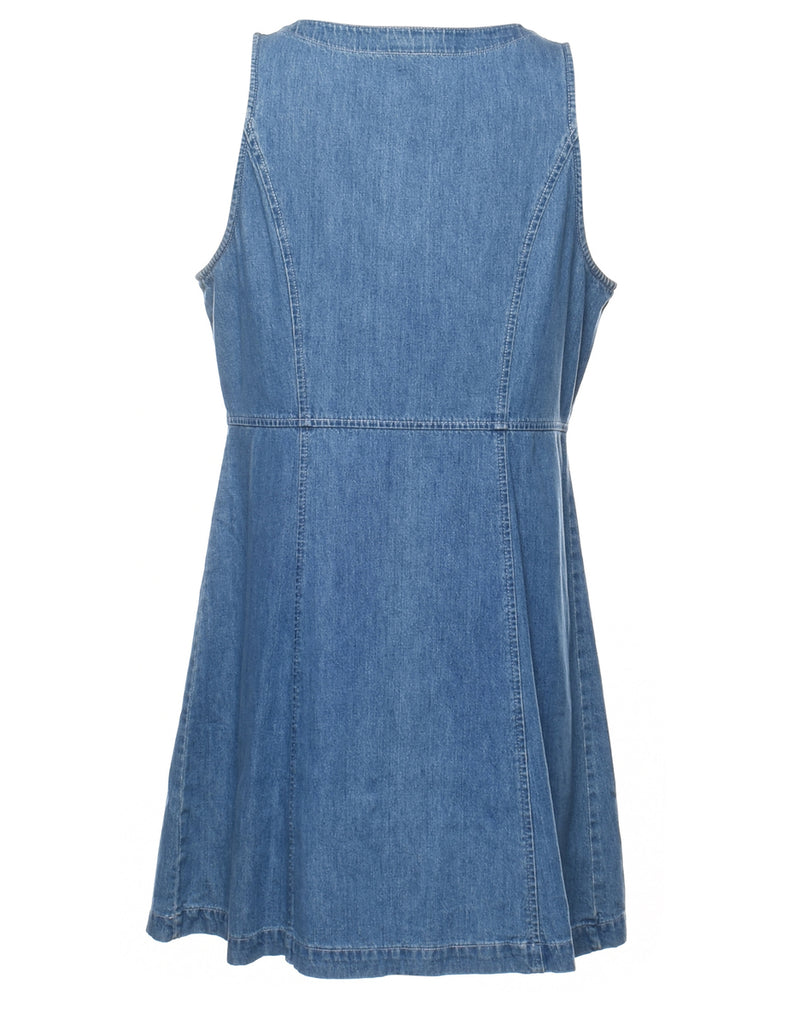Medium Wash Denim Dress - M