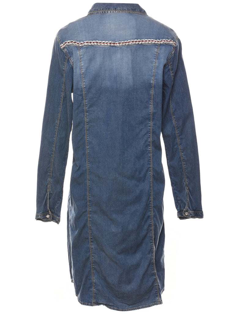 Medium Wash Denim Dress - M