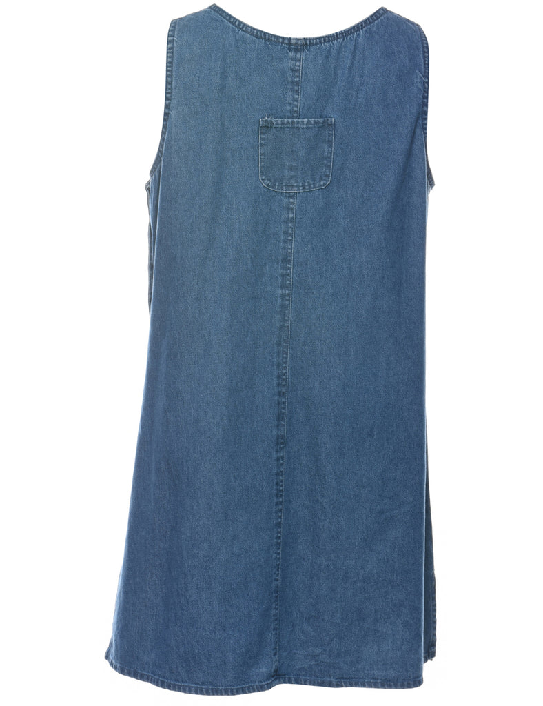 Medium Wash Denim Dress - L