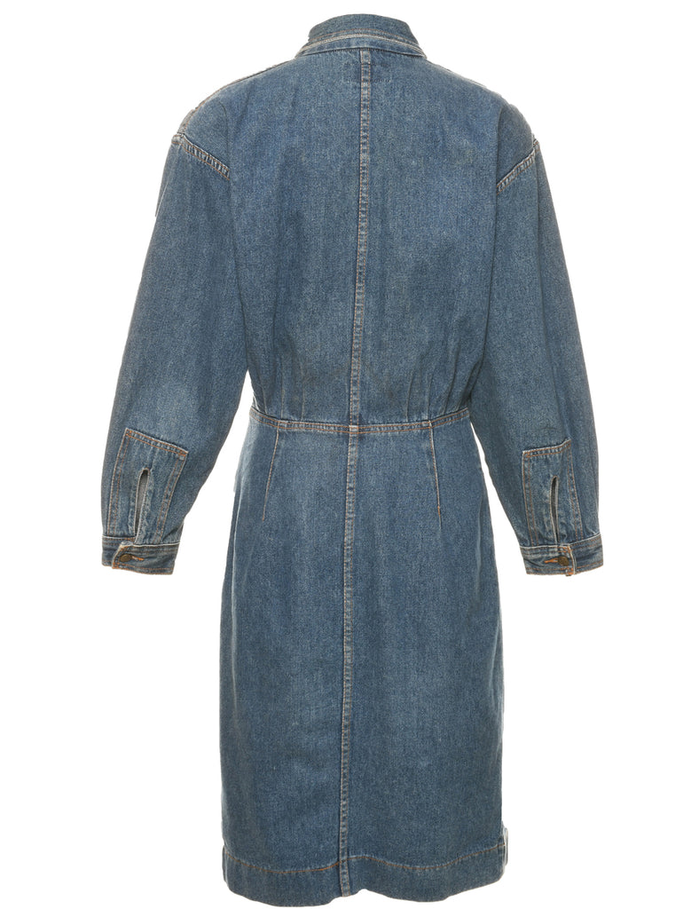 Medium Wash Denim Dress - M