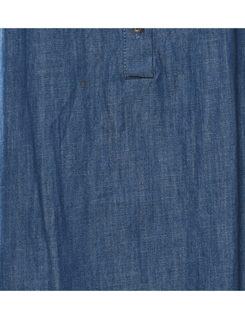 Medium Wash Denim Dress - S