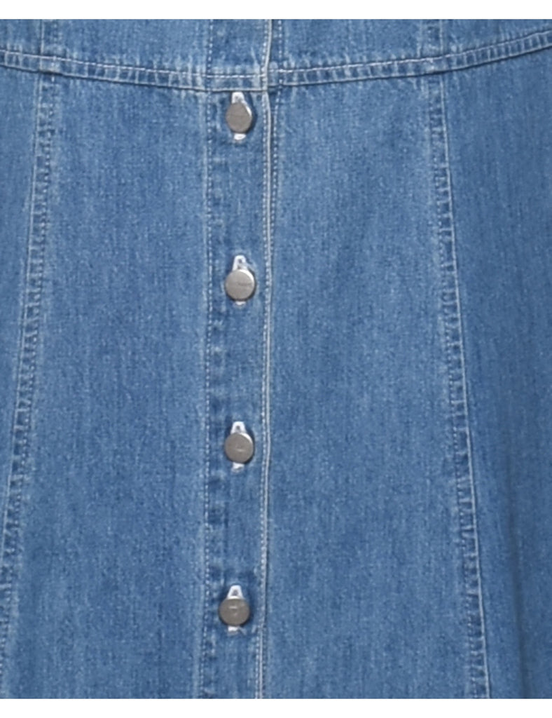 Medium Wash Denim Dress - M